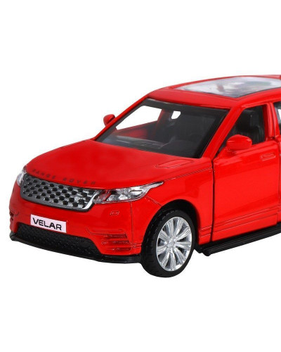 Машина "АВТОПАНОРАМА" Land Rover Range Rover Velar, красный, 1/42, инерция, в/к 17,5*12,5*6,5 см