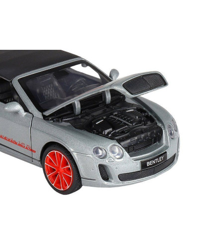 Машина "АВТОПАНОРАМА" Bentley Continental Supersports ISR, серебряный, 1/32, в/к 17,5*13,5*9 см