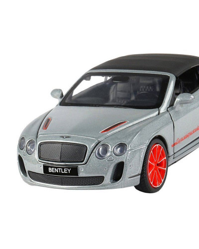 Машина "АВТОПАНОРАМА" Bentley Continental Supersports ISR, серебряный, 1/32, в/к 17,5*13,5*9 см
