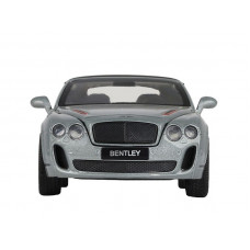 Машина "АВТОПАНОРАМА" Bentley Continental Supersports ISR, серебряный, 1/32, в/к 17,5*13,5*9 см