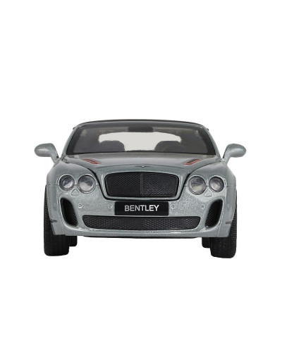 Машина "АВТОПАНОРАМА" Bentley Continental Supersports ISR, серебряный, 1/32, в/к 17,5*13,5*9 см