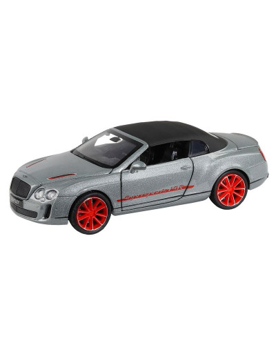 Машина "АВТОПАНОРАМА" Bentley Continental Supersports ISR, серебряный, 1/32, в/к 17,5*13,5*9 см