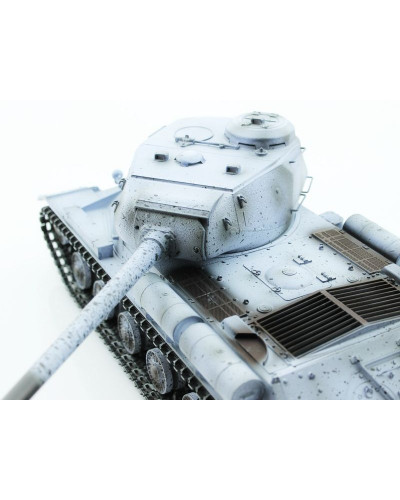 Р/У танк Taigen 1/16 ИС-2 модель 1944, СССР, зимний, (для ИК танк. боя) 2.4G, деревянная коробка