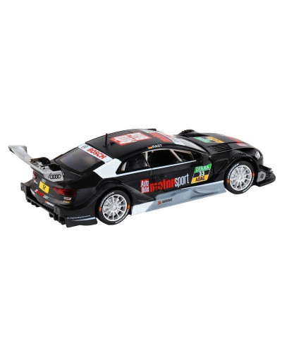 Машина "АВТОПАНОРАМА" Audi RS 5 DTM, черный матовый, 1/32, свет, звук, инерция, в/к 17,5*13,5*9 см