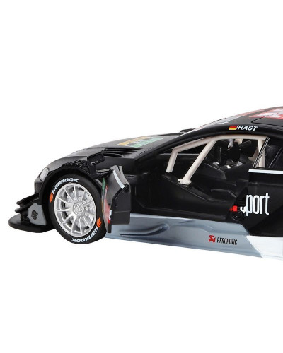Машина "АВТОПАНОРАМА" Audi RS 5 DTM, черный матовый, 1/32, свет, звук, инерция, в/к 17,5*13,5*9 см