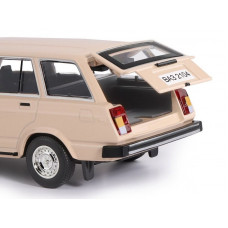 Машина "АВТОПАНОРАМА" ВАЗ 2104, бежевый, 1/24, инерция, в/к 24,5*12,5*10,5 см