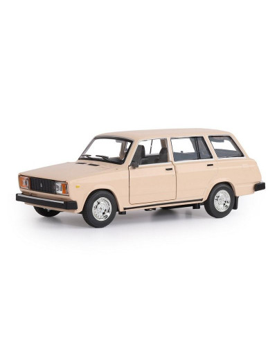 Машина "АВТОПАНОРАМА" ВАЗ 2104, бежевый, 1/24, инерция, в/к 24,5*12,5*10,5 см
