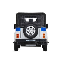 Машина "АВТОПАНОРАМА" УАЗ-469 "Полиция", белый, 1/24, свет, звук, инерция, тент, в/к 22*12*11 см