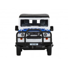 Машина "АВТОПАНОРАМА" УАЗ-469 "Полиция", белый, 1/24, свет, звук, инерция, тент, в/к 22*12*11 см