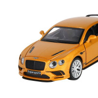 Машина "АВТОПАНОРАМА" Bentley Continental Supersports, оранжевый, 1/32, в/к 17,5*12,5*6,5 см