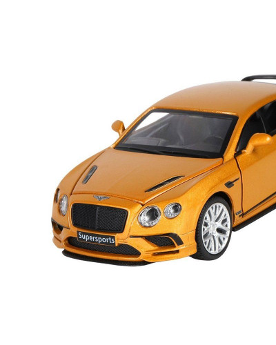 Машина "АВТОПАНОРАМА" Bentley Continental Supersports, оранжевый, 1/32, в/к 17,5*12,5*6,5 см