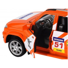 Машина "АВТОПАНОРАМА" УАЗ "PATRIOT" RALLY, 1/26, свет, звук, инерция, в/к 24,5*12,5*10,5 см