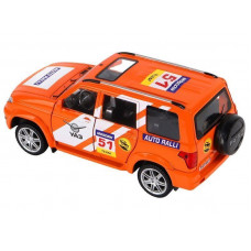 Машина "АВТОПАНОРАМА" УАЗ "PATRIOT" RALLY, 1/26, свет, звук, инерция, в/к 24,5*12,5*10,5 см