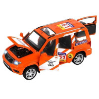 Машина "АВТОПАНОРАМА" УАЗ "PATRIOT" RALLY, 1/26, свет, звук, инерция, в/к 24,5*12,5*10,5 см