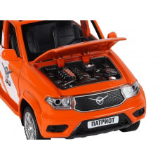 Машина "АВТОПАНОРАМА" УАЗ "PATRIOT" RALLY, 1/26, свет, звук, инерция, в/к 24,5*12,5*10,5 см