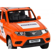 Машина "АВТОПАНОРАМА" УАЗ "PATRIOT" RALLY, 1/26, свет, звук, инерция, в/к 24,5*12,5*10,5 см