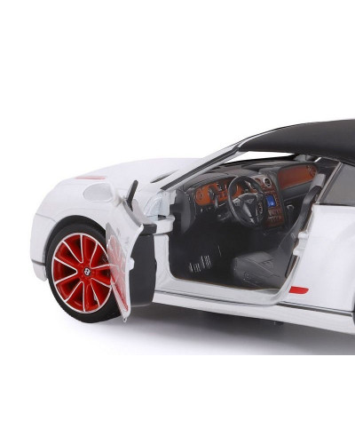 Машина "АВТОПАНОРАМА" Bentley Continental Supersports ISR, белый, 1/24, в/к 24,5*12,5*10,5 см