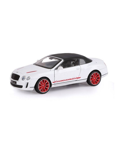 Машина "АВТОПАНОРАМА" Bentley Continental Supersports ISR, белый, 1/24, в/к 24,5*12,5*10,5 см