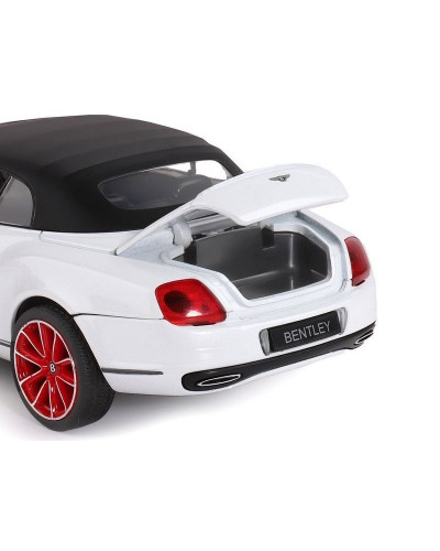 Машина "АВТОПАНОРАМА" Bentley Continental Supersports ISR, белый, 1/24, в/к 24,5*12,5*10,5 см