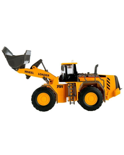 Машина "АВТОПАНОРАМА" БУЛЬДОЗЕР, 1/50, желтый, свет, звук, в/к 25*10*13 см