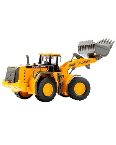 Машина "АВТОПАНОРАМА" БУЛЬДОЗЕР, 1/50, желтый, свет, звук, в/к 25*10*13 см