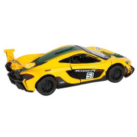 Машина "АВТОПАНОРАМА" Mclaren P1™ GTR, желтый, 1/32, свет, звук, инерция, в/к 17,5*12,5*6,5 см