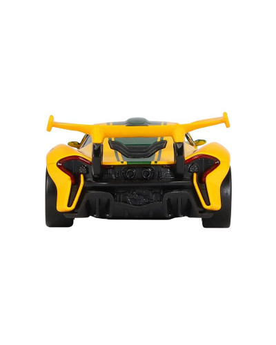 Машина "АВТОПАНОРАМА" Mclaren P1™ GTR, желтый, 1/32, свет, звук, инерция, в/к 17,5*12,5*6,5 см