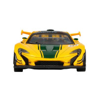 Машина "АВТОПАНОРАМА" Mclaren P1™ GTR, желтый, 1/32, свет, звук, инерция, в/к 17,5*12,5*6,5 см