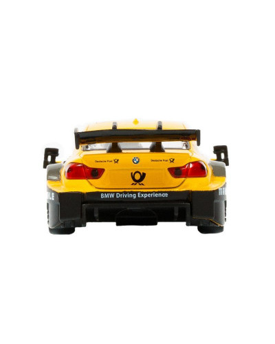 Машина "АВТОПАНОРАМА" BMW M4, 1/44, желтый, инерция, откр. двери, в/к 17,5*12,5*6,5 см