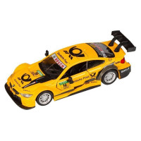 Машина "АВТОПАНОРАМА" BMW M4, 1/44, желтый, инерция, откр. двери, в/к 17,5*12,5*6,5 см