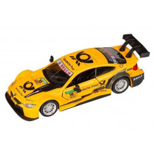 Машина "АВТОПАНОРАМА" BMW M4, 1/44, желтый, инерция, откр. двери, в/к 17,5*12,5*6,5 см