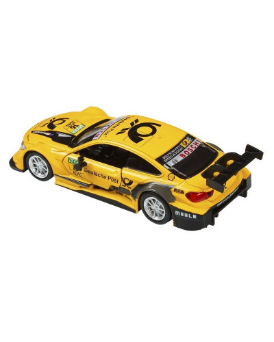 Машина "АВТОПАНОРАМА" BMW M4, 1/44, желтый, инерция, откр. двери, в/к 17,5*12,5*6,5 см