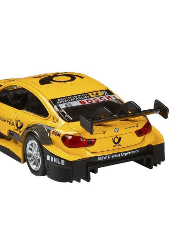 Машина "АВТОПАНОРАМА" BMW M4, 1/44, желтый, инерция, откр. двери, в/к 17,5*12,5*6,5 см
