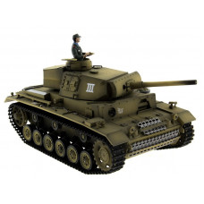 Р/У танк Taigen 1/16 Panzerkampfwagen III (Германия) PRO (для ИК танкового боя) 2.4G RTR