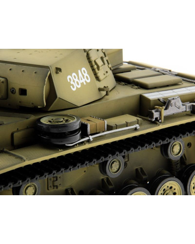 Р/У танк Taigen 1/16 Panzerkampfwagen III (Германия) PRO (для ИК танкового боя) 2.4G RTR Р/У танк Taigen 1/16 Panzerkampfwagen III (Германия) PRO (для ИК танкового боя) 2.4G RTR