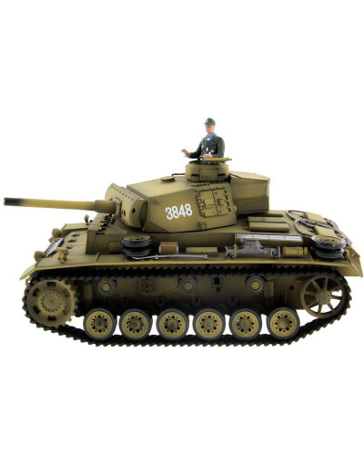 Р/У танк Taigen 1/16 Panzerkampfwagen III (Германия) PRO (для ИК танкового боя) 2.4G RTR Р/У танк Taigen 1/16 Panzerkampfwagen III (Германия) PRO (для ИК танкового боя) 2.4G RTR