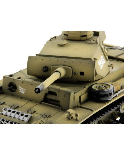 Р/У танк Taigen 1/16 Panzerkampfwagen III (Германия) PRO (для ИК танкового боя) 2.4G RTR Р/У танк Taigen 1/16 Panzerkampfwagen III (Германия) PRO (для ИК танкового боя) 2.4G RTR