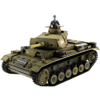 Р/У танк Taigen 1/16 Panzerkampfwagen III (Германия) PRO (для ИК танкового боя) 2.4G RTR