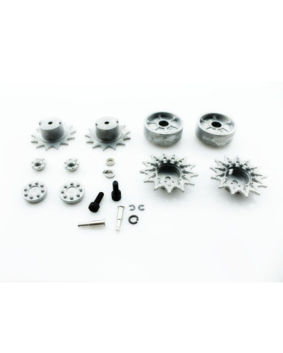 Ведущая звездочка 2 шт. и ленивец 2 шт. для танка SHERMAN M4A3 76 мм TAG120681