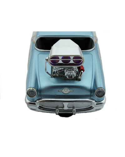 Р/У машина из серии "Muscle Сar" с гоночным Мотором 1/16 + свет + звук голубая