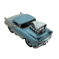 Р/У машина из серии "Muscle Сar" с гоночным Мотором 1/16 + свет + звук голубая