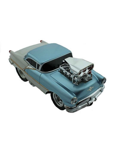 Р/У машина из серии "Muscle Сar" с гоночным Мотором 1/16 + свет + звук голубая