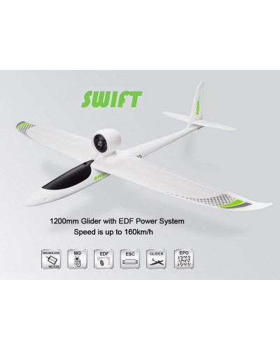 Радиоуправляемый планер Top RC Swift (EDF Power System) 1200мм 2.4G 4-ch LiPo RTF