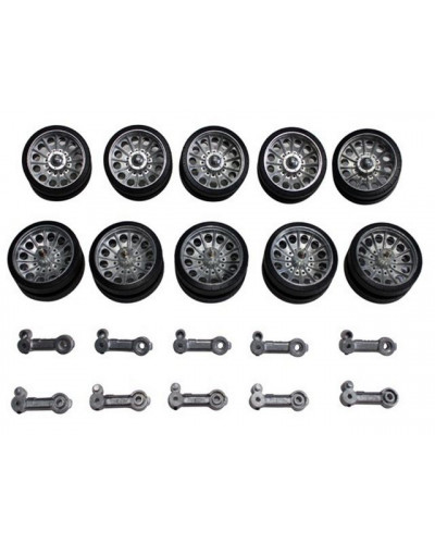 Катки металлические с резиновыми бандажами для танка T34/85