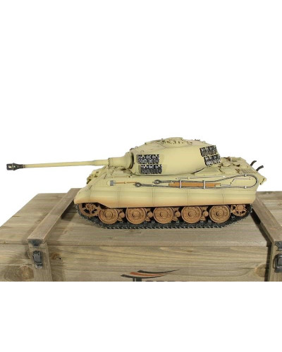 Р/У танк Torro King Tiger (башня Henschel) 1/16 2.4G, ИК-пушка, деревянная коробка