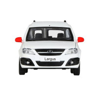 Машина "АВТОПАНОРАМА" Яндекс.Такси LADA LARGUS, белый, 1/24, свет, звук, в/к 24,5*12,5*10,5 см