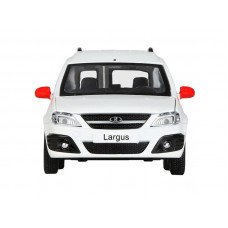 Машина "АВТОПАНОРАМА" Яндекс.Такси LADA LARGUS, белый, 1/24, свет, звук, в/к 24,5*12,5*10,5 см