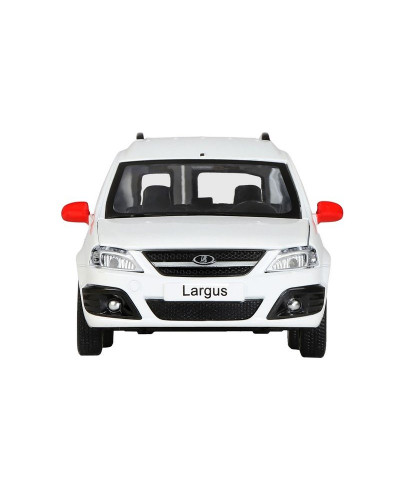 Машина "АВТОПАНОРАМА" Яндекс.Такси LADA LARGUS, белый, 1/24, свет, звук, в/к 24,5*12,5*10,5 см