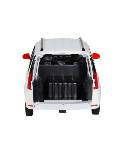 Машина "АВТОПАНОРАМА" Яндекс.Такси LADA LARGUS, белый, 1/24, свет, звук, в/к 24,5*12,5*10,5 см