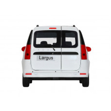 Машина "АВТОПАНОРАМА" Яндекс.Такси LADA LARGUS, белый, 1/24, свет, звук, в/к 24,5*12,5*10,5 см